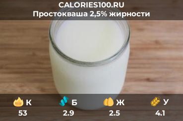 Простокваша 2,5% жирности